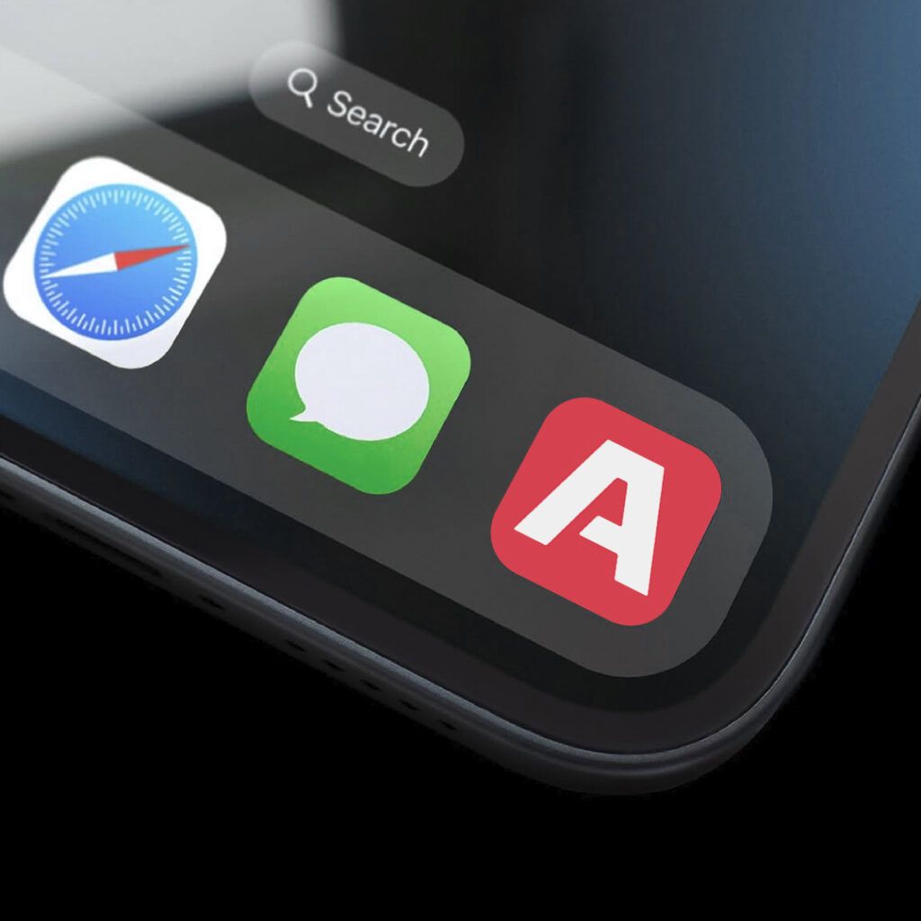 Imagen Tab Bar iphone con logotipos